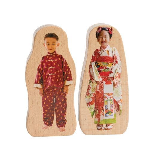 Excellerations Photo Block Multicultural Play People Set of