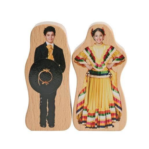 Excellerations Photo Block Multicultural Play People Set of