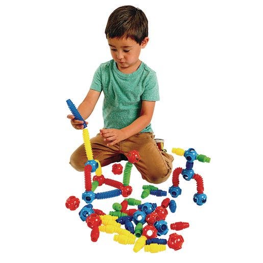 Excellerations Stretchy Tubes and Connectors - 60 Pieces