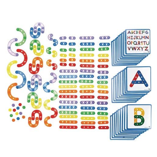 Excellerations Translucent Alphabet Construction Set 100 Pie