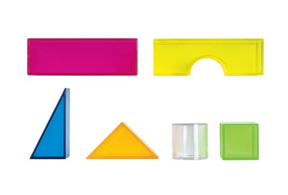 Excellerations Translucent Light Blocks Set of 100