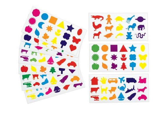 Familiar Shapes Stickers 60 Sheets