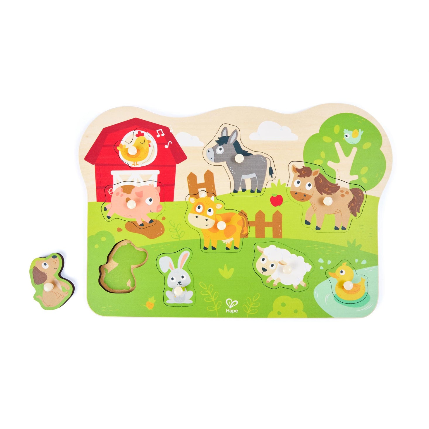 Farm Animals Peg Puzzle