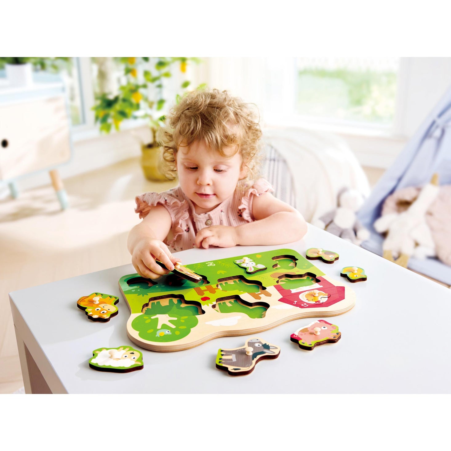 Farm Animals Peg Puzzle