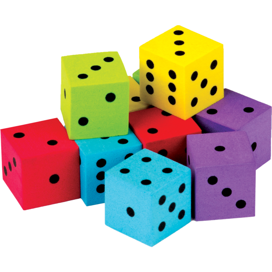 Foam Colorful Dice