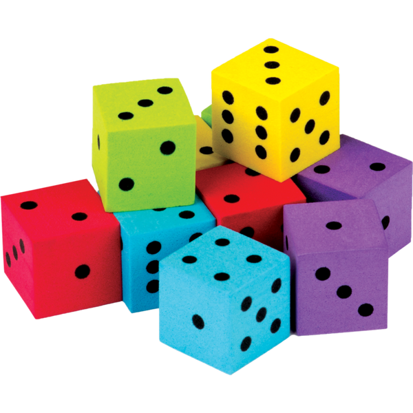 Foam Colorful Dice
