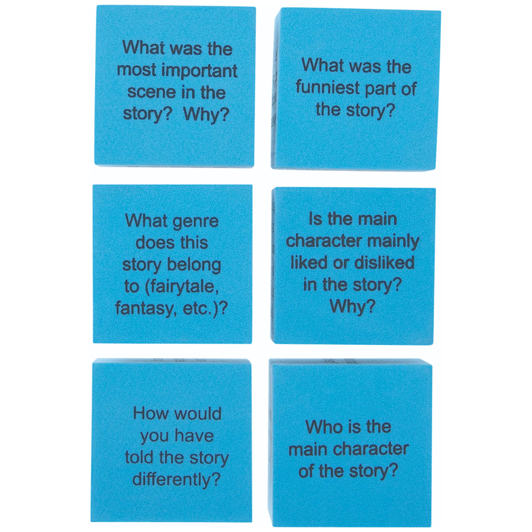 Foam Reading Comprehension Cubes