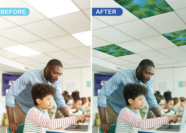 Forest Calming Covers Ceiling Light Filters