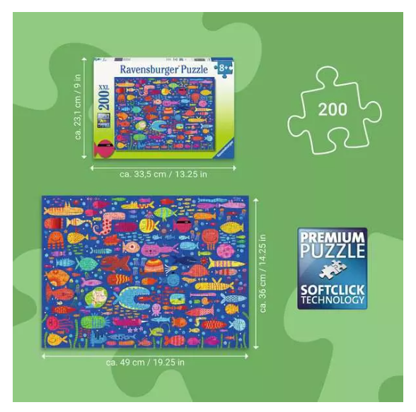 Funny Fish Friends 200 Pc XXL Puzzle