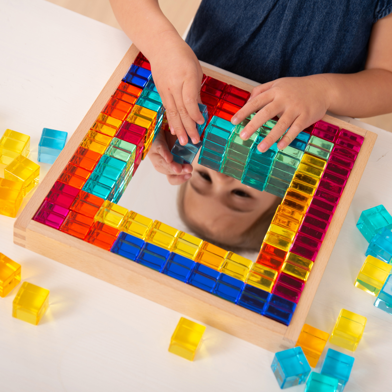Gem Cube Mirror Tray 100 pc
