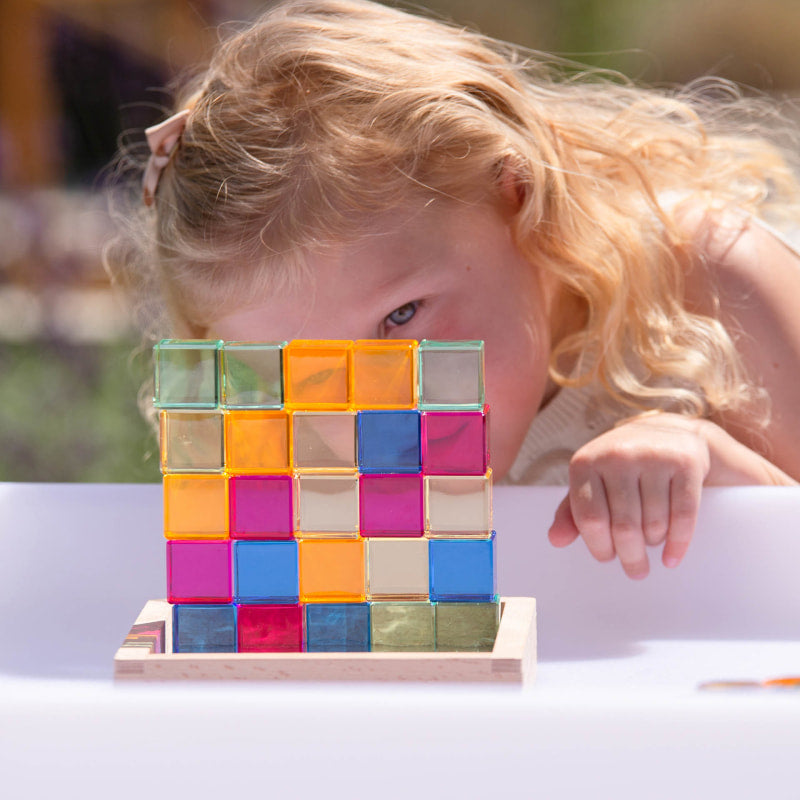 Gem Cube Mirror Tray 25 pc