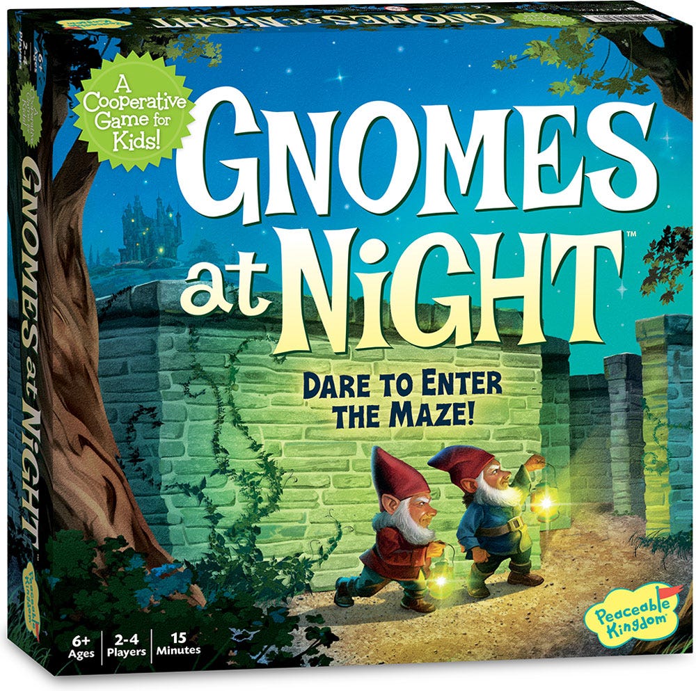 Gnomes at Night Cooperative Game by Peaceable Kingdom