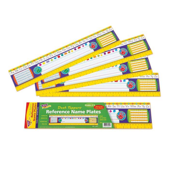 Gr 2-3 Desk Toppers Reference Name Plates