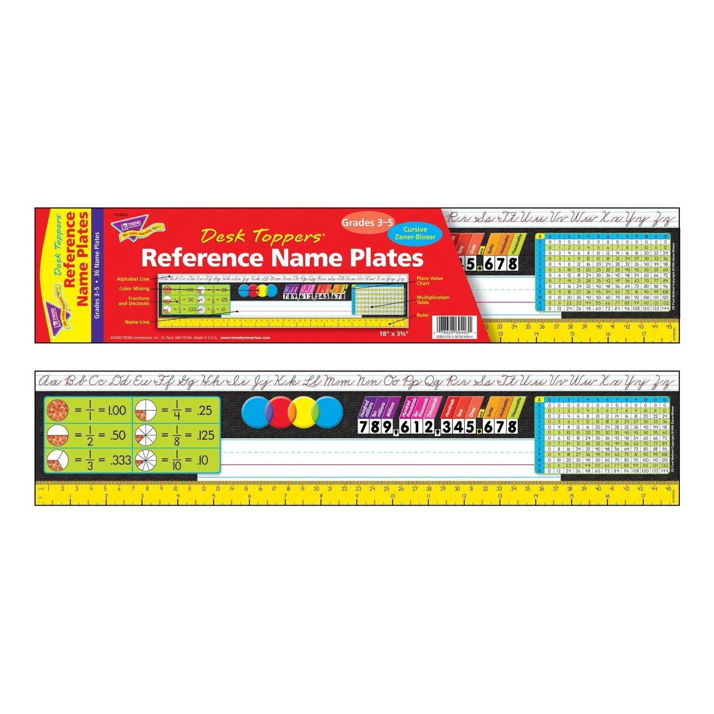 Gr 3-5 Desk Toppers Reference Name Plates