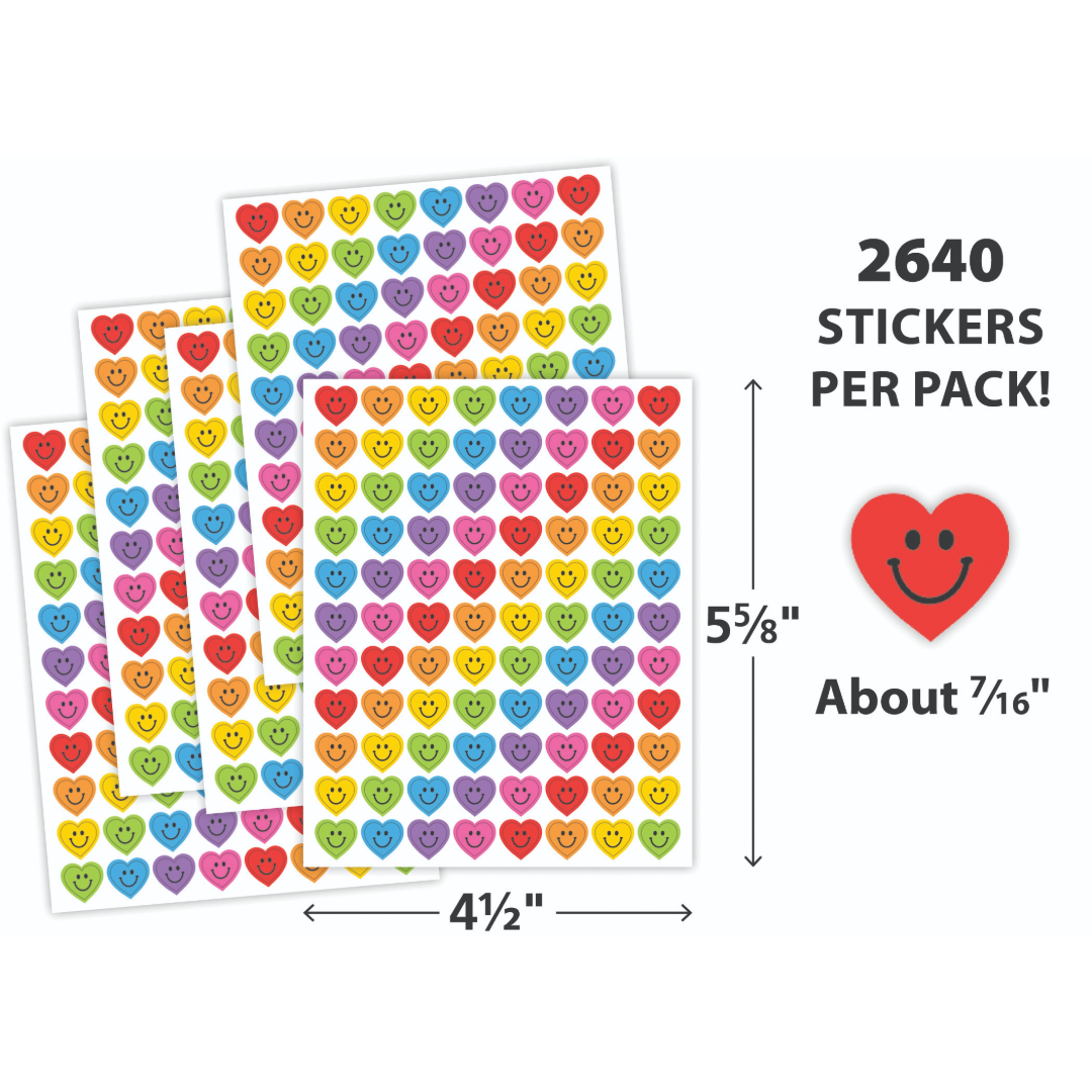 Heart Smiles Mini Stickers Value Pack