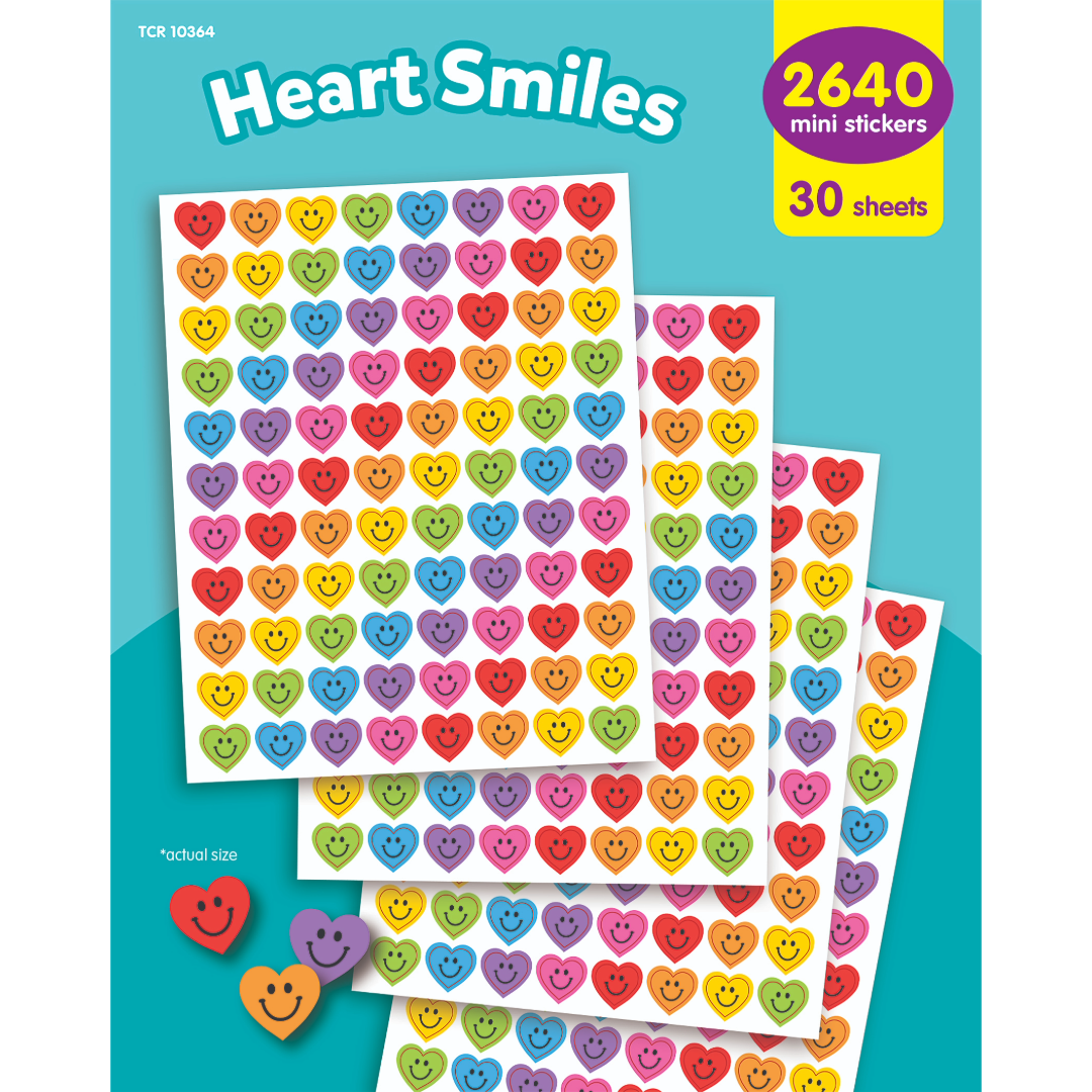Heart Smiles Mini Stickers Value Pack