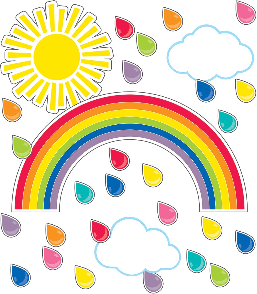 Hello Sunshine Giant Rainbow Bulletin Board Set