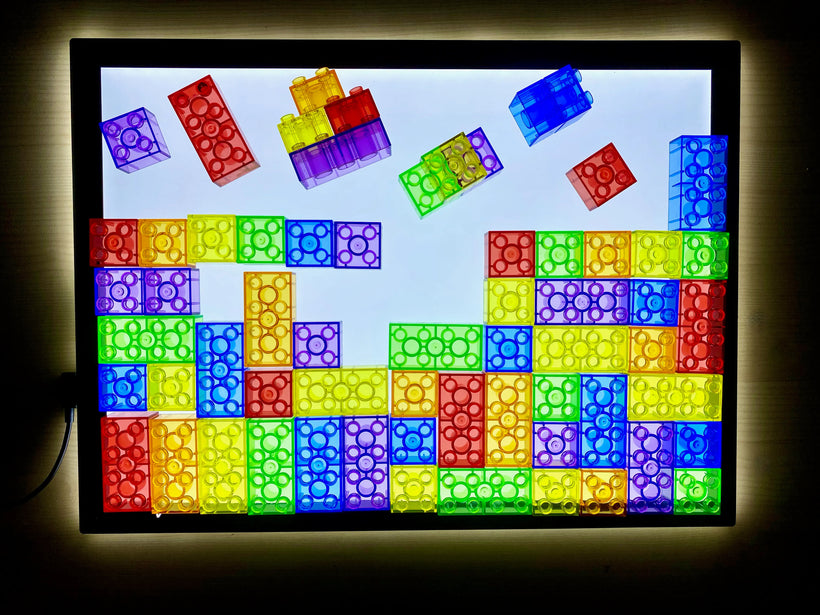 Rainbow Block Light Panel Tetris