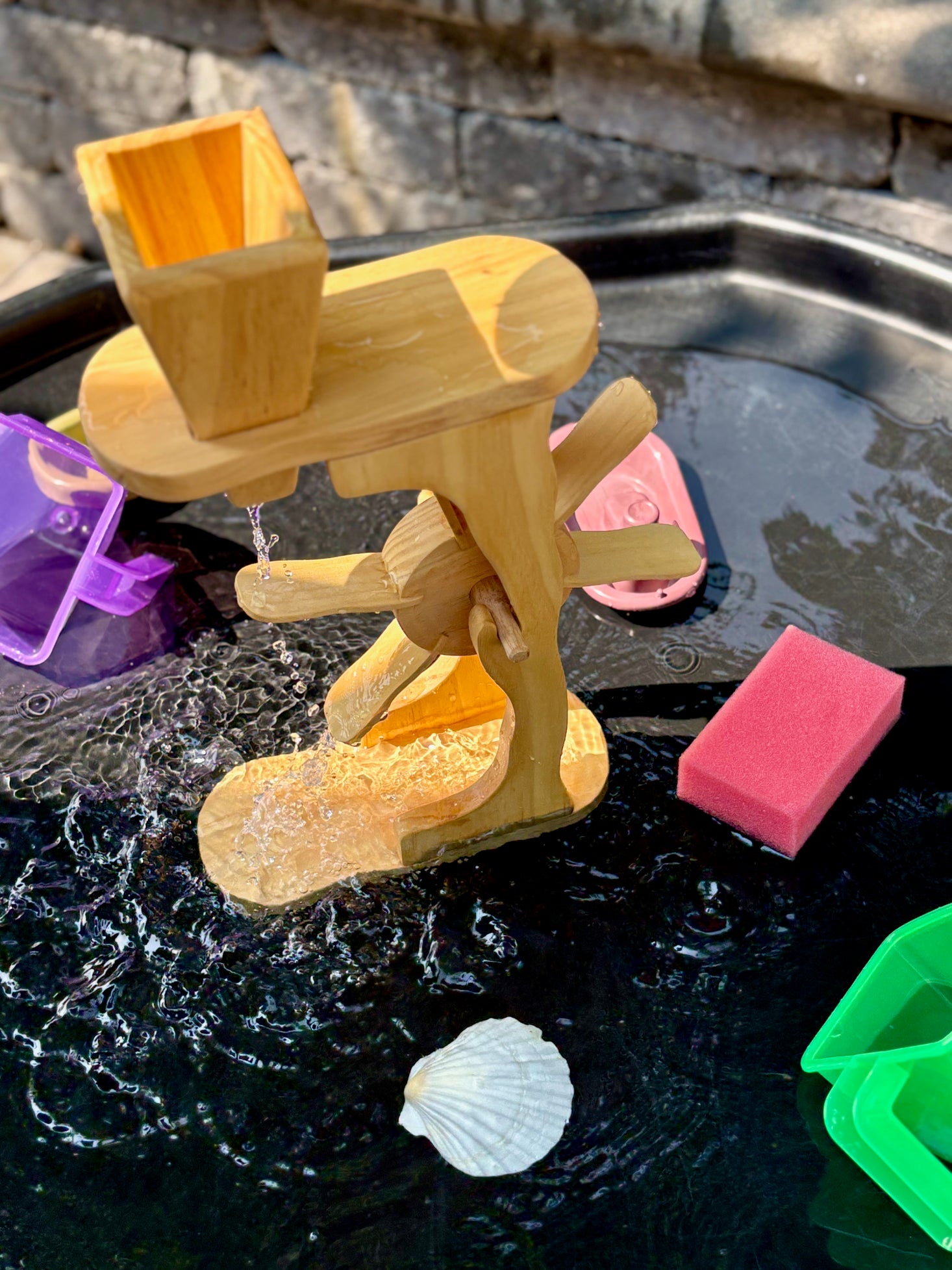 Wooden Water & Sand Wheel