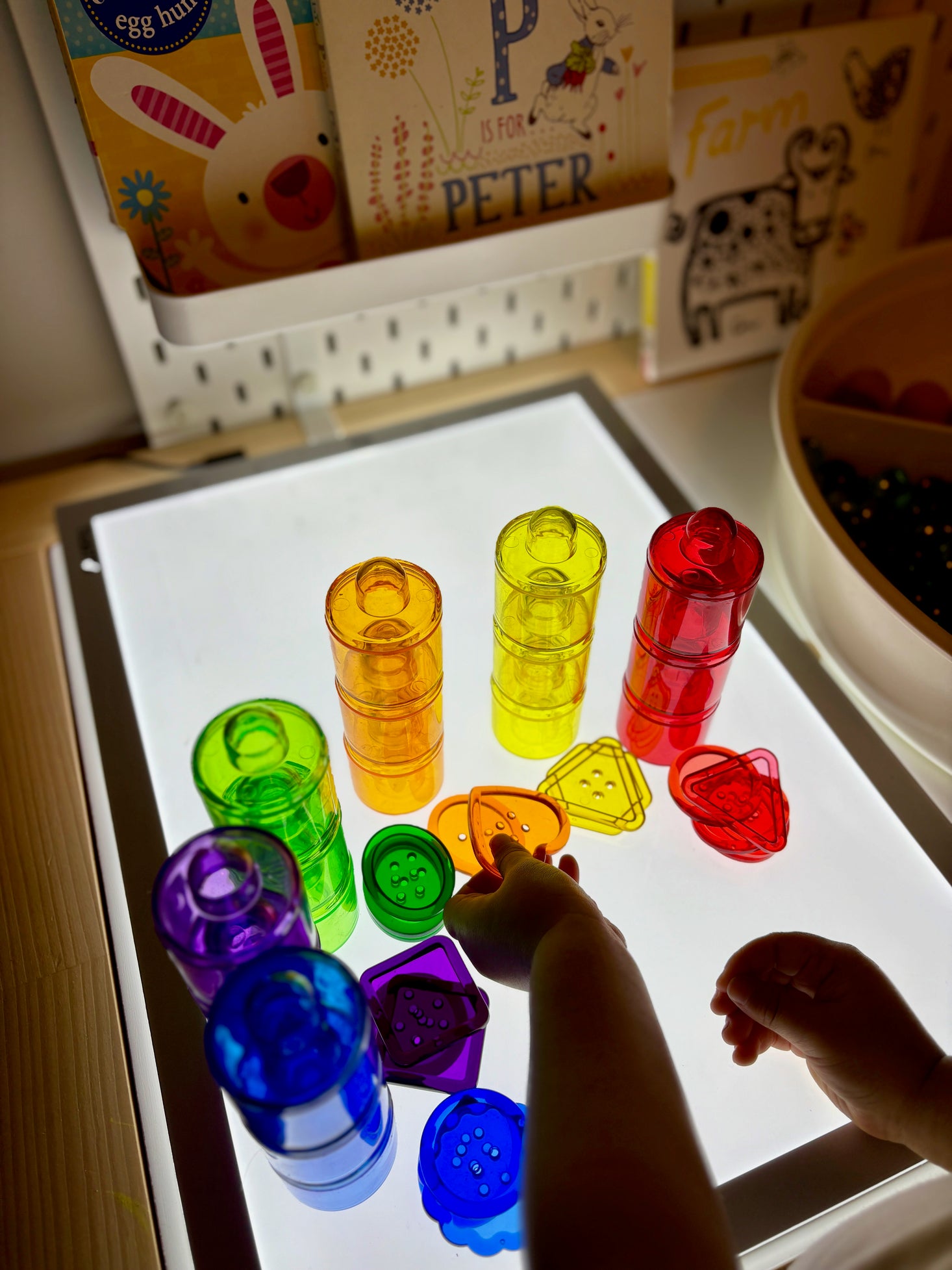 Transparent Large Buttons Mini Jar