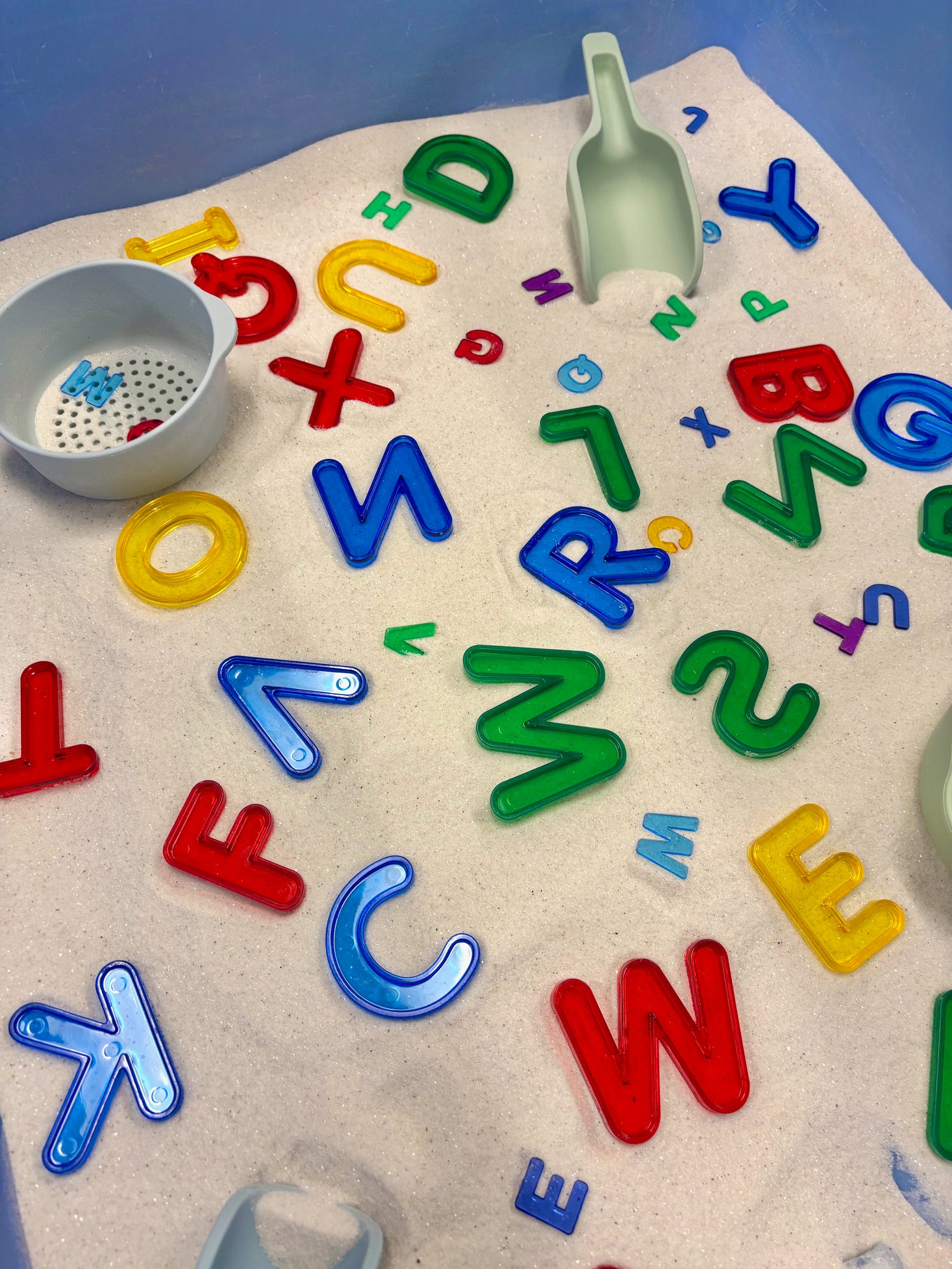 Mini Jars Transparent Letters and Number Set