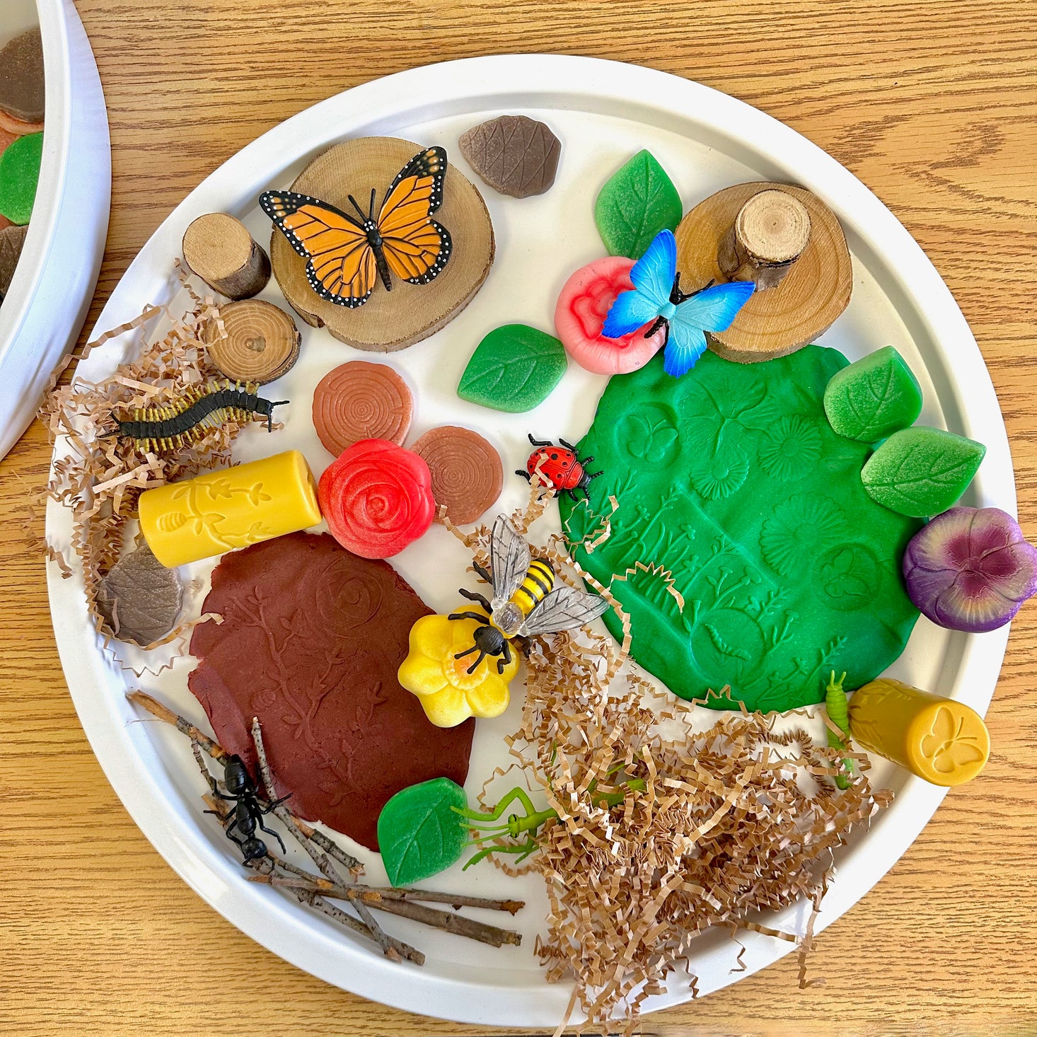 Sensory Play Flowers Stones