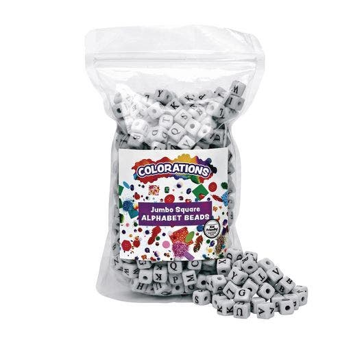 Jumbo Alphabet Beads 260 Pcs