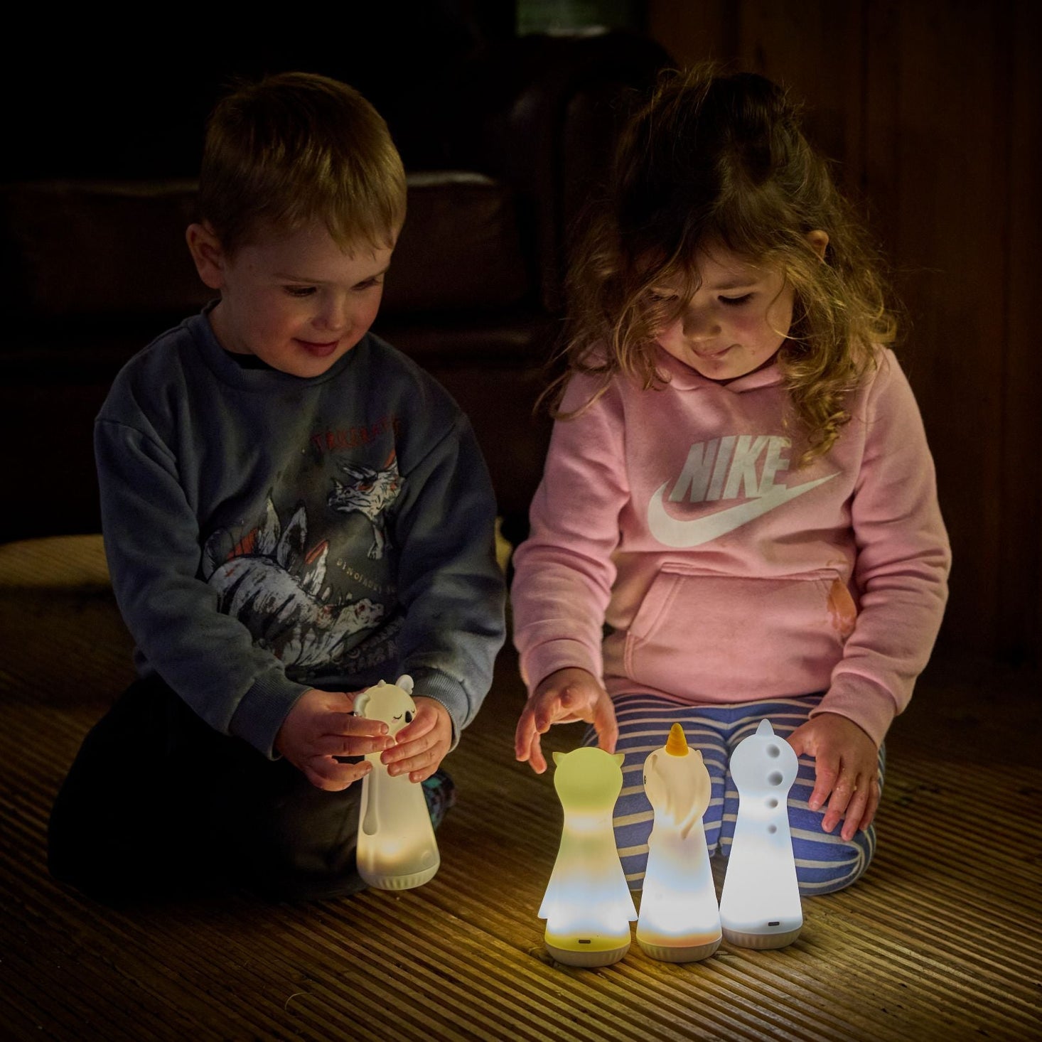 Luminous Character Flashlights Set of 4