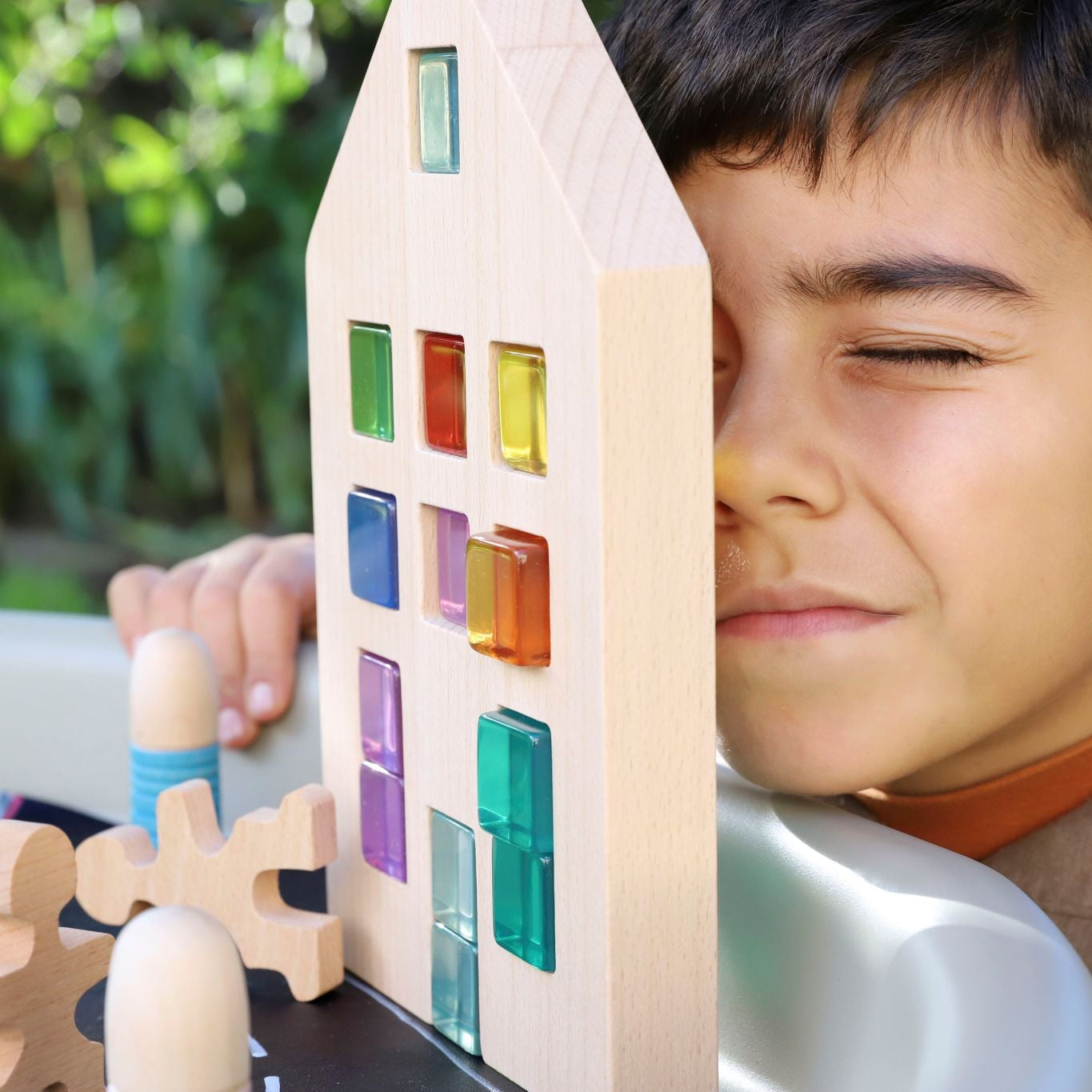 Rainbow Gem Buildings Set of 36
