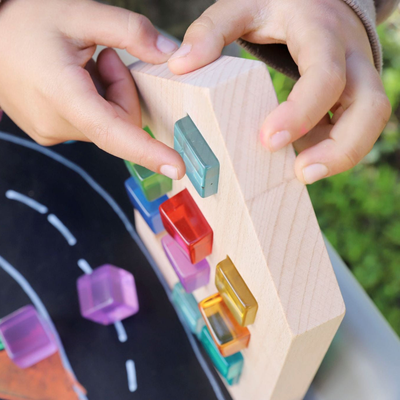 Rainbow Gem Buildings Set of 36
