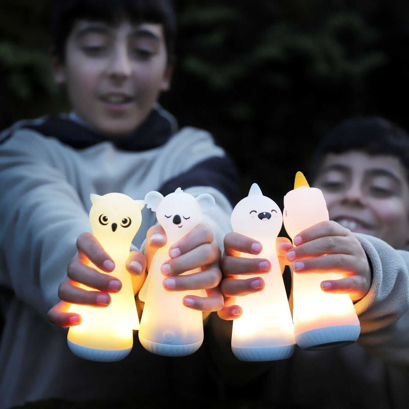Luminous Character Flashlights Set of 4