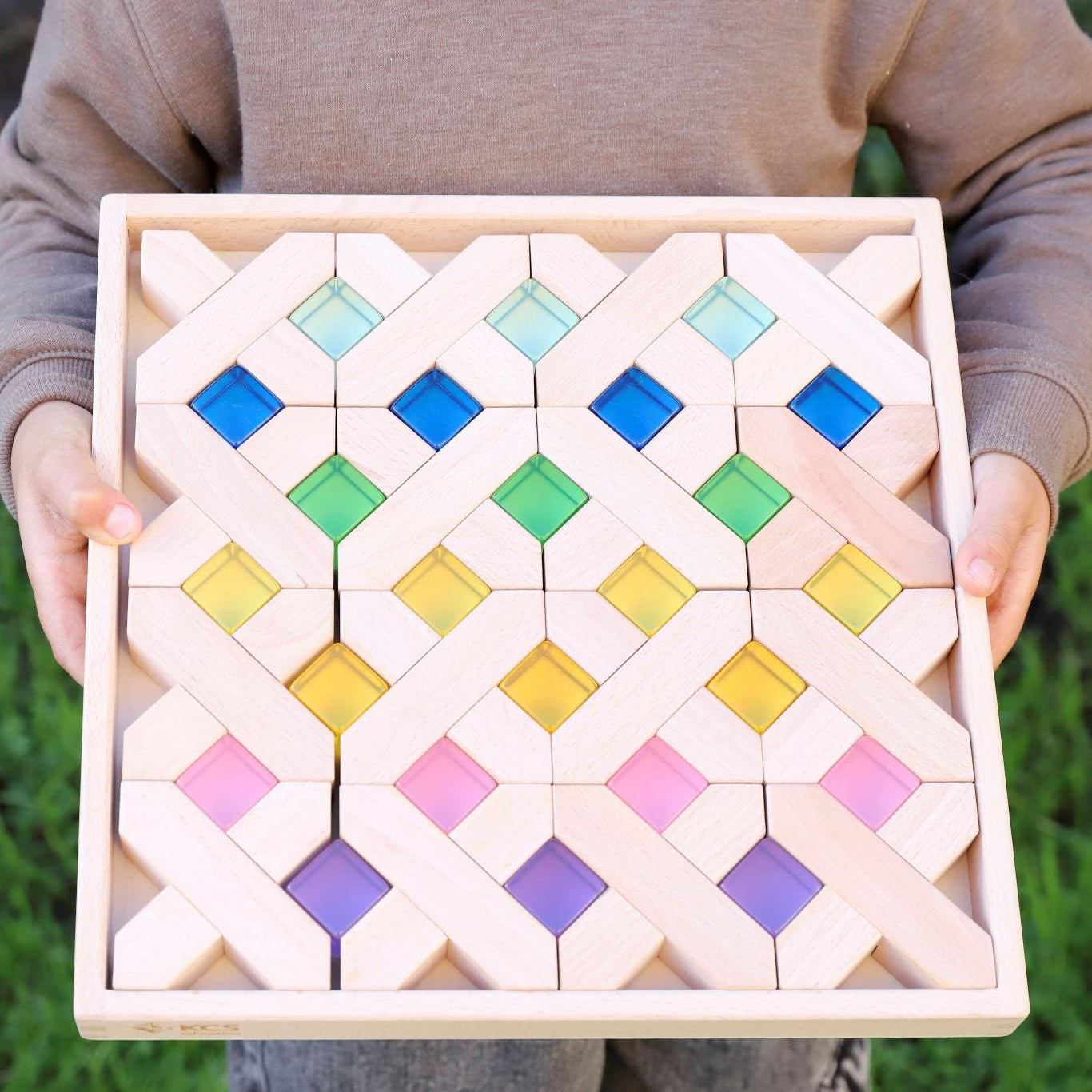 Rainbow Gems & Crosses Set of 40