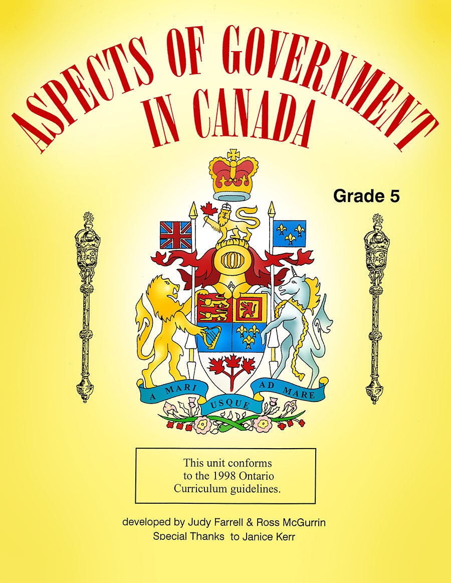 ASPECTS OF GOVERNMENT IN CANADA Ebook