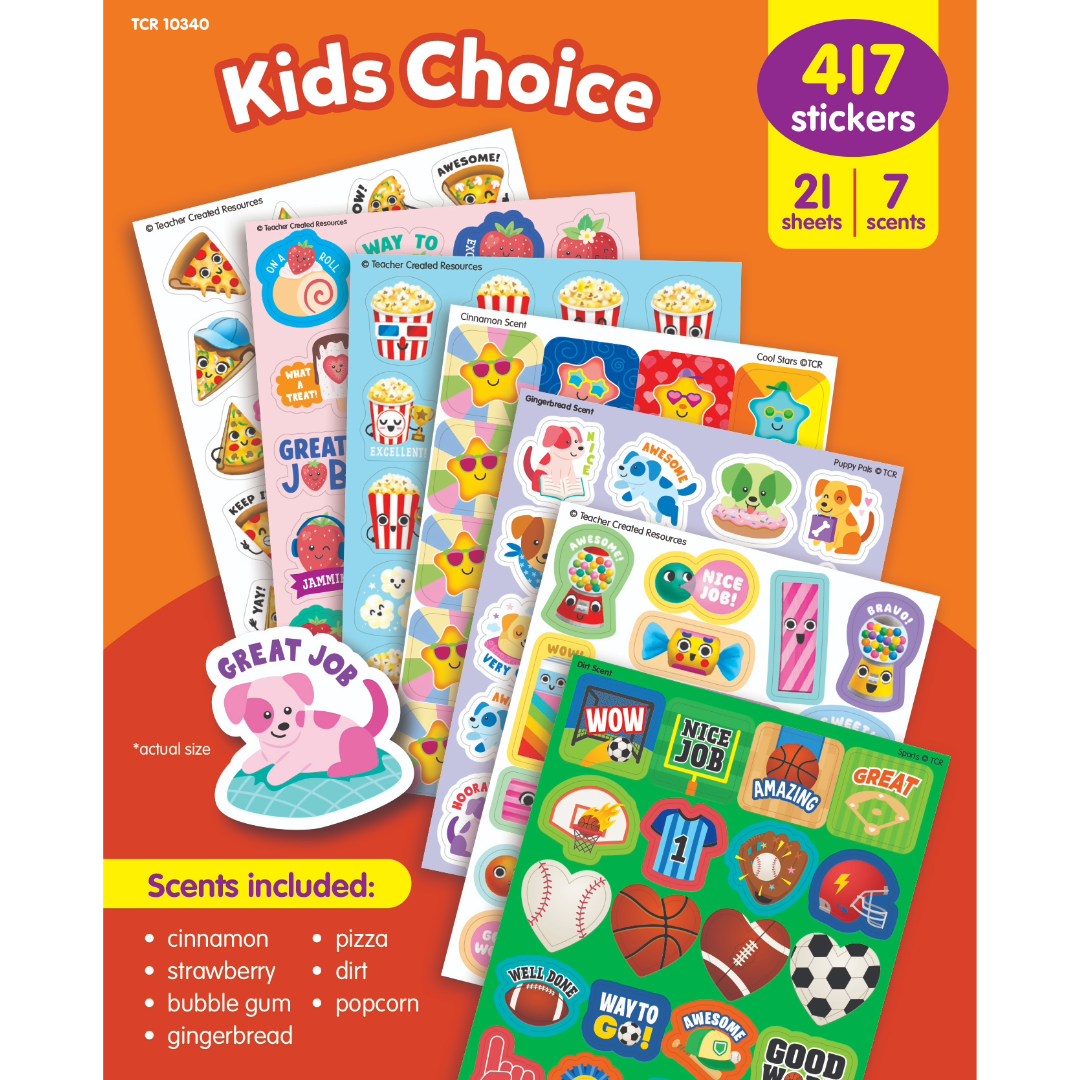Kids Choice Smelly Stickers Variety Pack