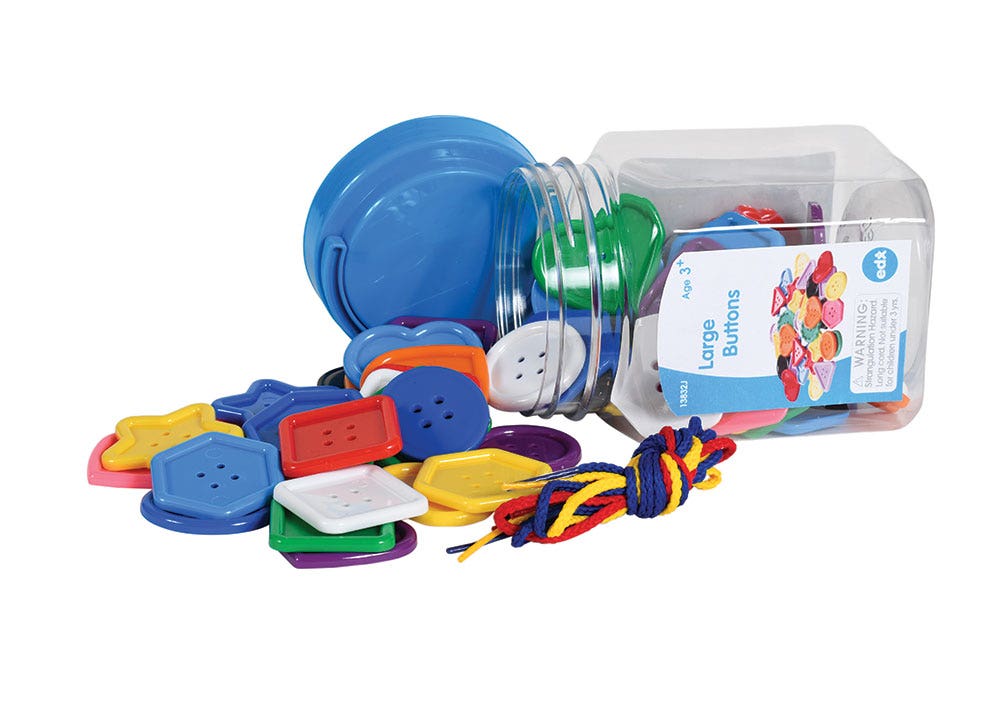 Large Buttons Mini Jar