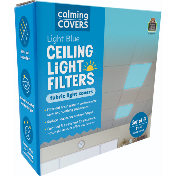 Light Blue Calming Covers Ceiling Light Filters