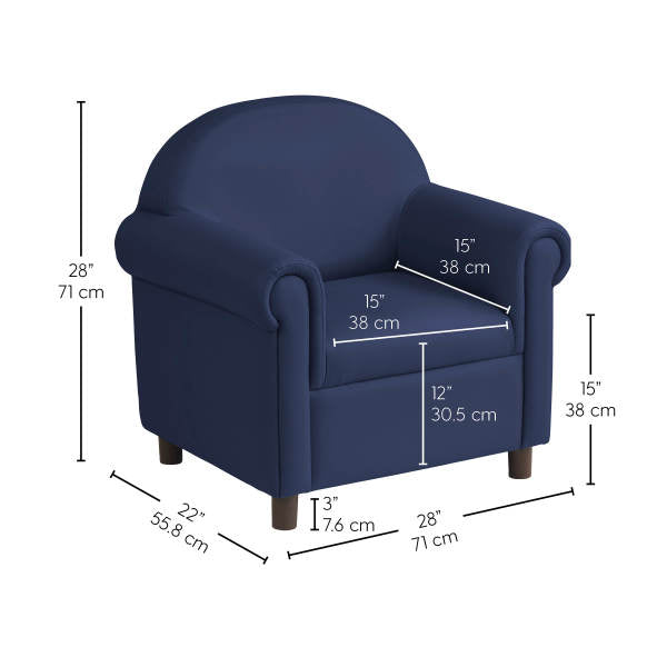 Little Lux Youth Chair Navy