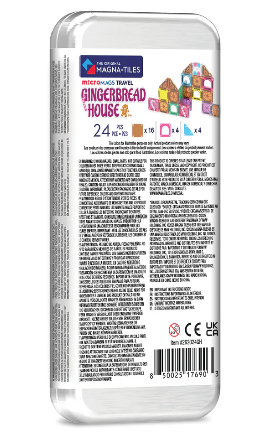 Magna-Tiles Gingerbread House Travel Set