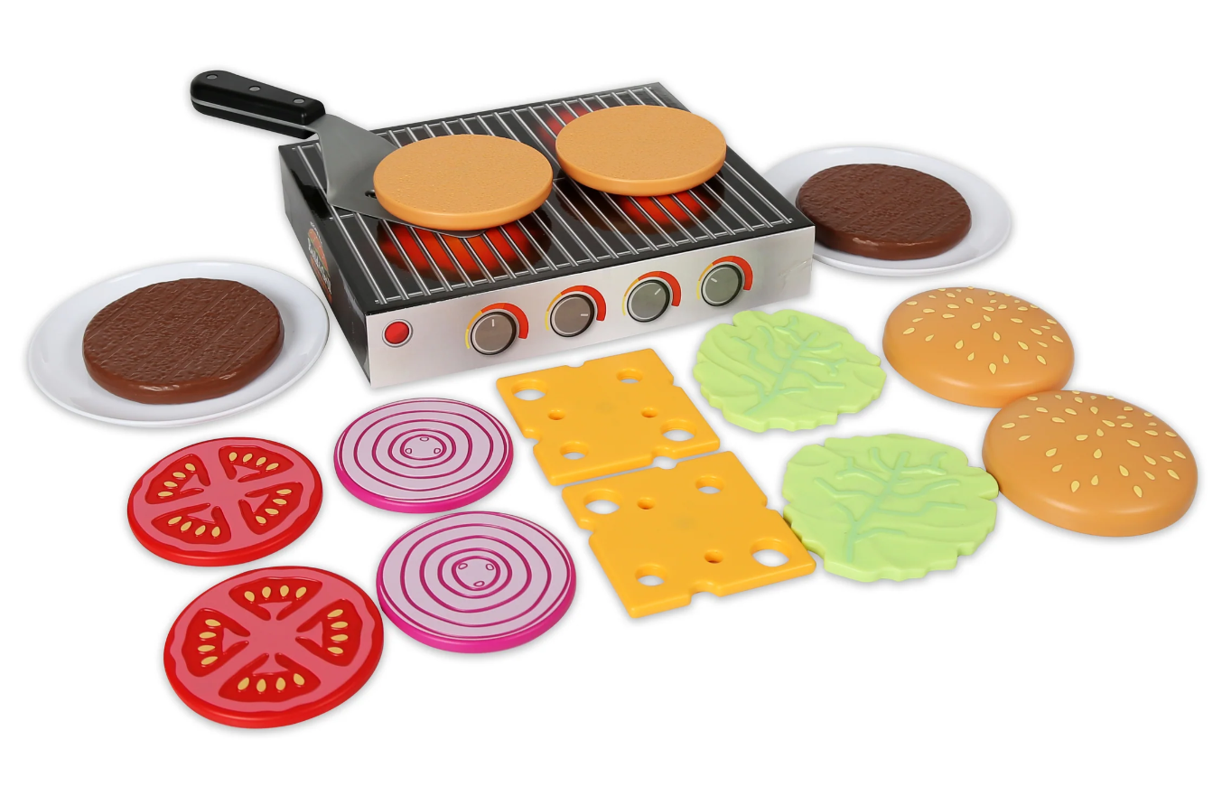 Magnetic Build and Grill Hamburger Set
