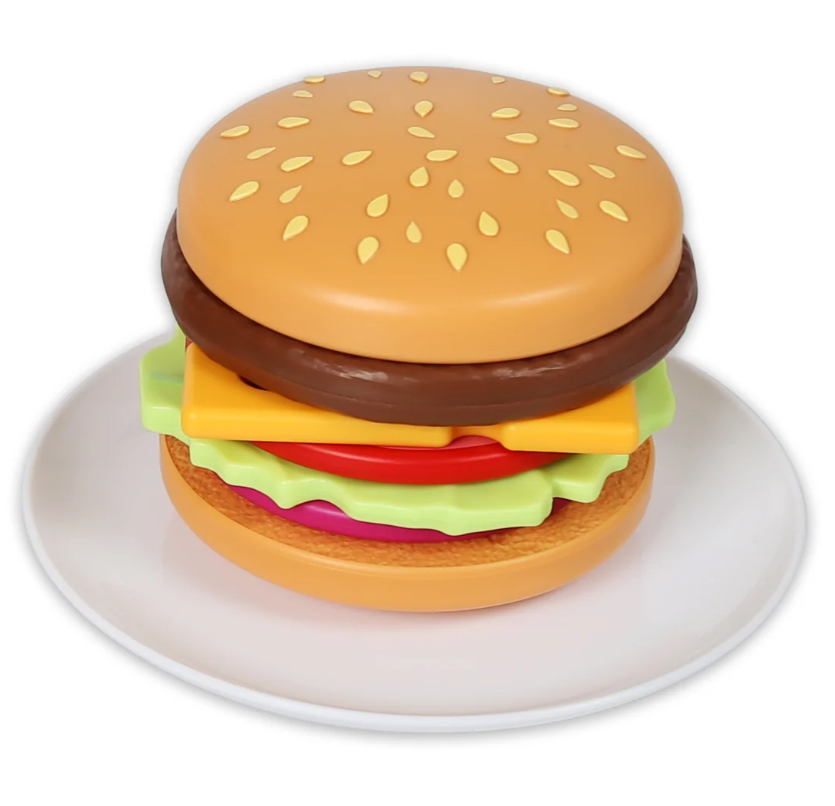 Magnetic Build and Grill Hamburger Set