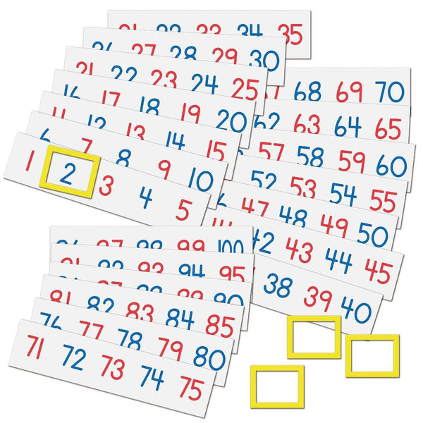 Magnetic Math Tiles 1-100 Number Line