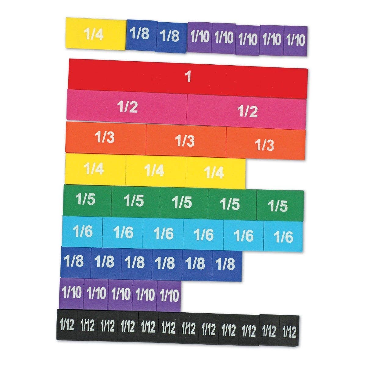 Magnetic Rainbow Fraction Tiles