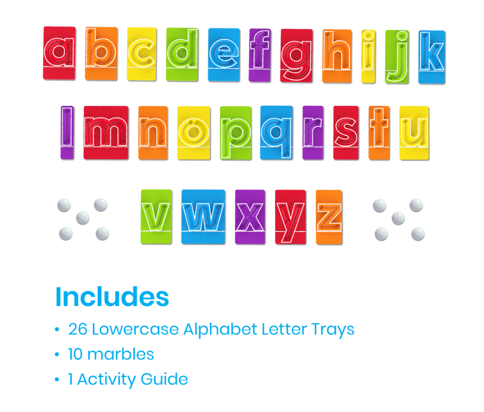 MarbleTracers Lowercase Letters