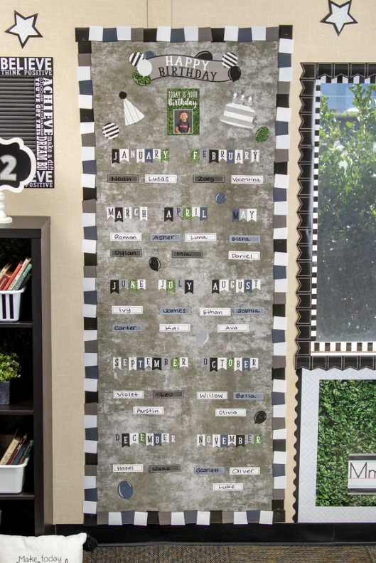 Modern Farmhouse Blocks Die-Cut Border Trim