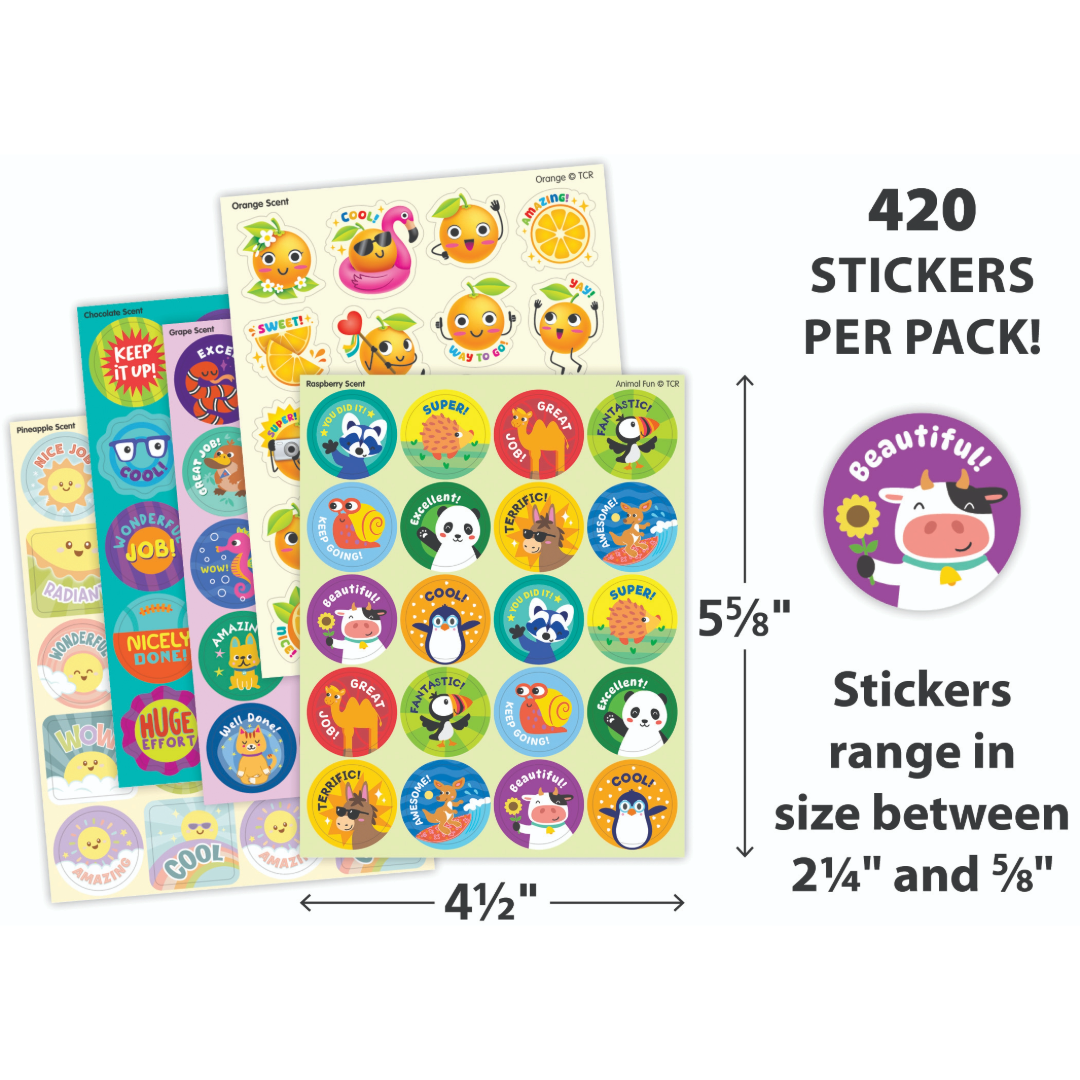 Motivational Smelly Stickers Variety Pack