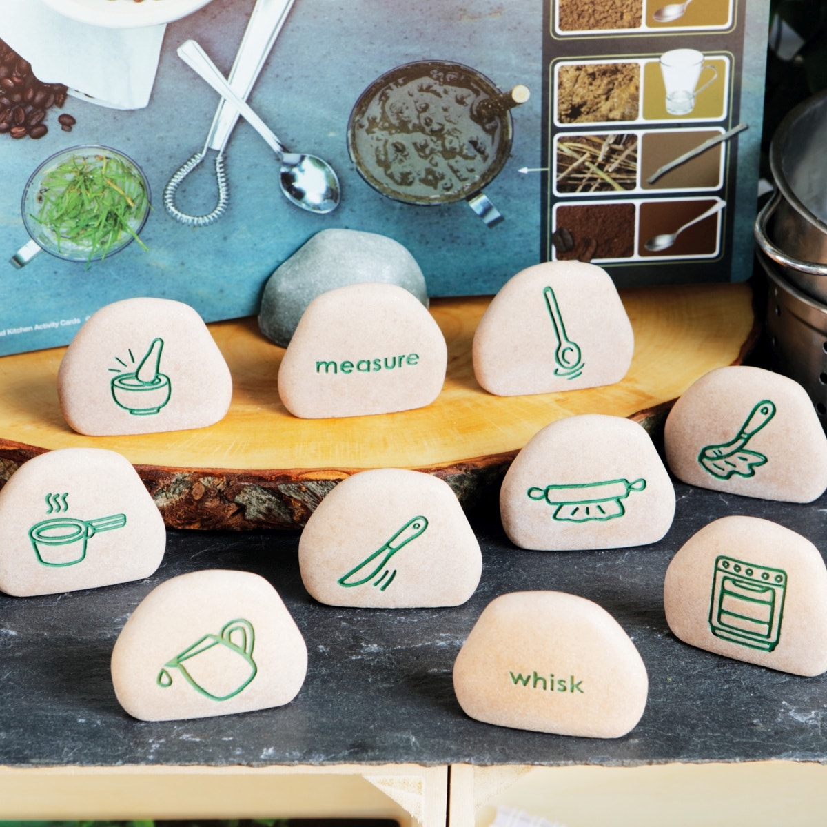 Mud Kitchen Process Stones
