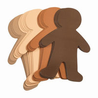 Multicultural Big People Shapes Set of 24