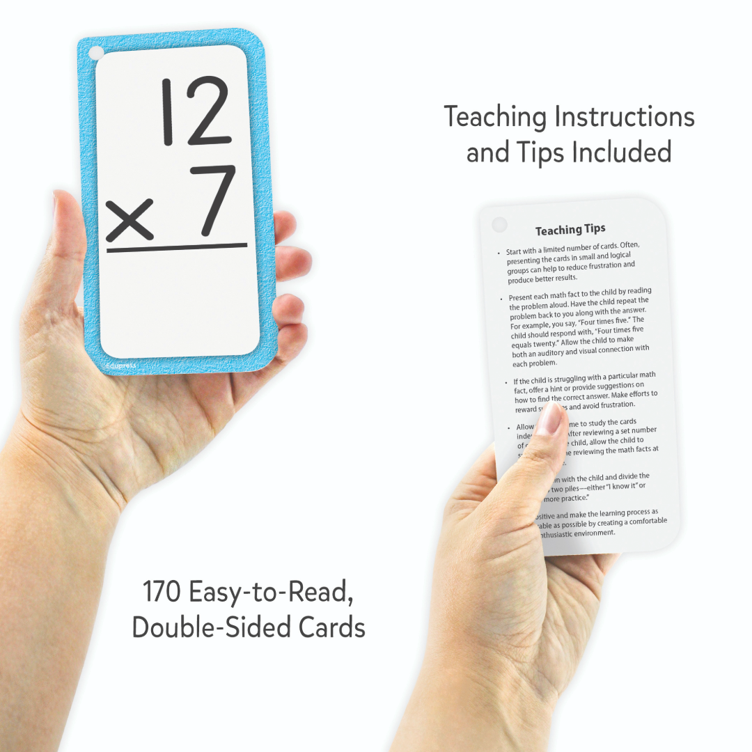 Multiplication Flash Cards All Facts 0–12