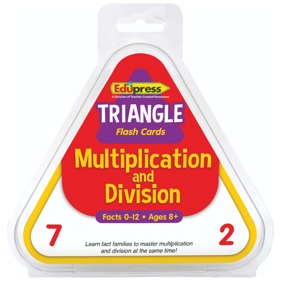 Multiplication and Division Triangle Flash Cards