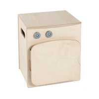 Toddler Natural Kitchen Fridge 16inH